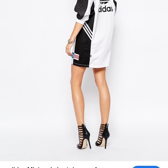 Adidas White and Black Mini Dress - Picture 2 of 10